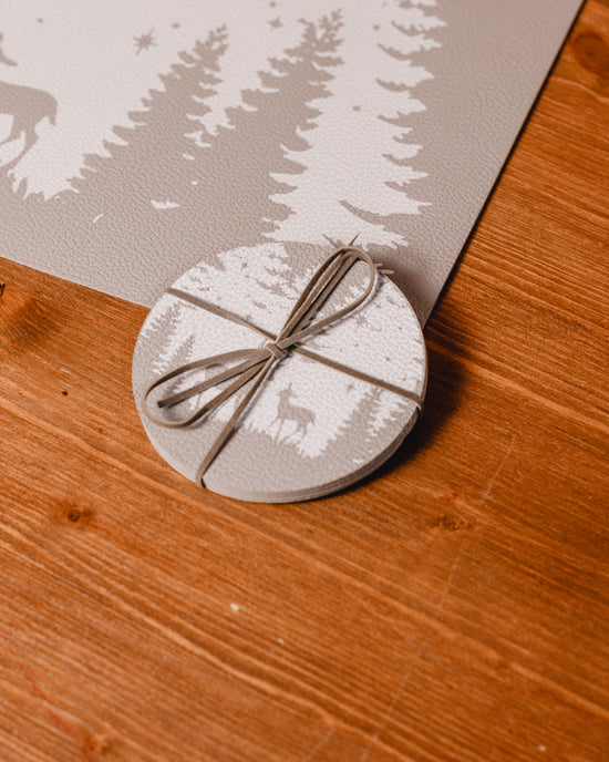 Sottobicchieri in Vinile "Bosco"