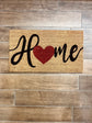Zerbino "Home" Cuore Rosso