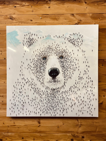 Quadro "Animali Sciatori"