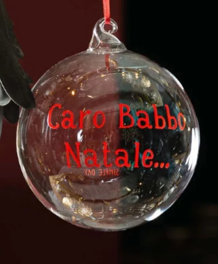 Pallina "Caro Babbo Natale"