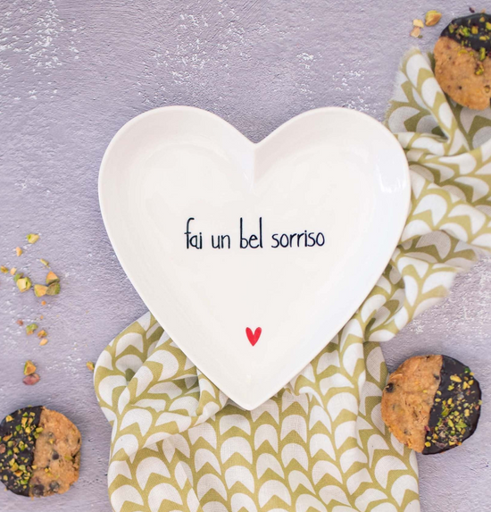Piatto a Cuore "Frase e Cuore"