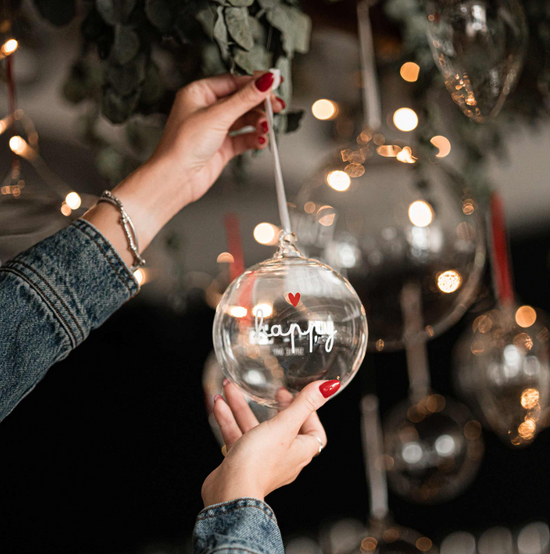 Pallina "Scritta e Cuore"