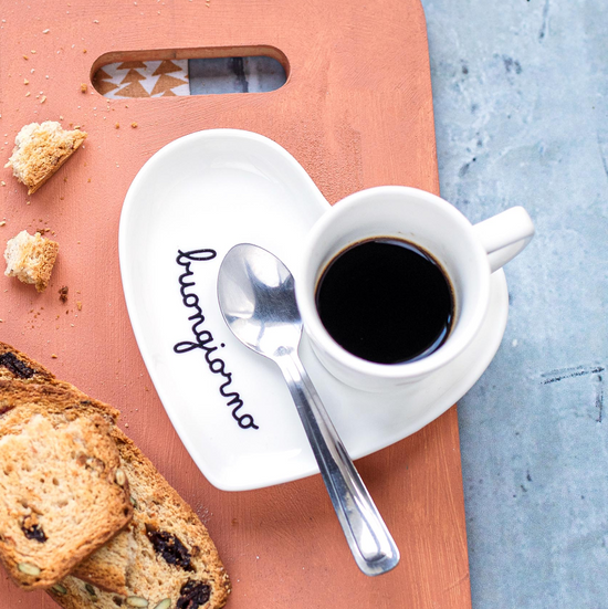 Set Piattino "Buongiorno" Cuore