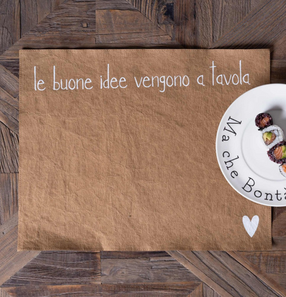 Tovaglietta "Frase e Cuoricino Bianco"