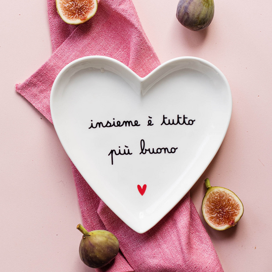Piatto a Cuore "Frase e Cuore"