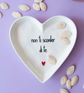 Piattino a Cuore "Frase e Cuore"
