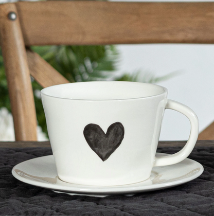 Tazza da Colazione “Cuore Acquerello"