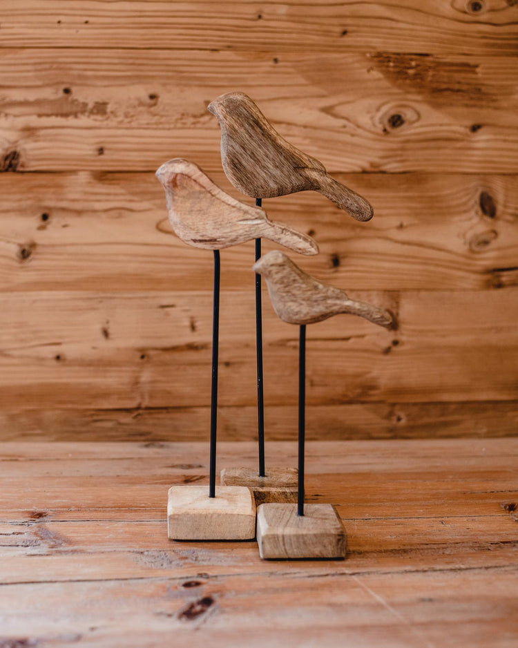 Uccellini in legno - Tessil Casa Canazei